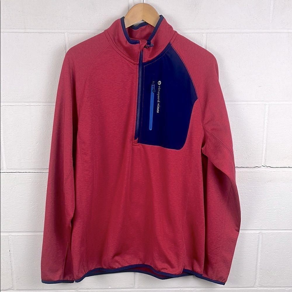 Vineyard Vines men’s performance tech 1/4 zip fleece lined pullover